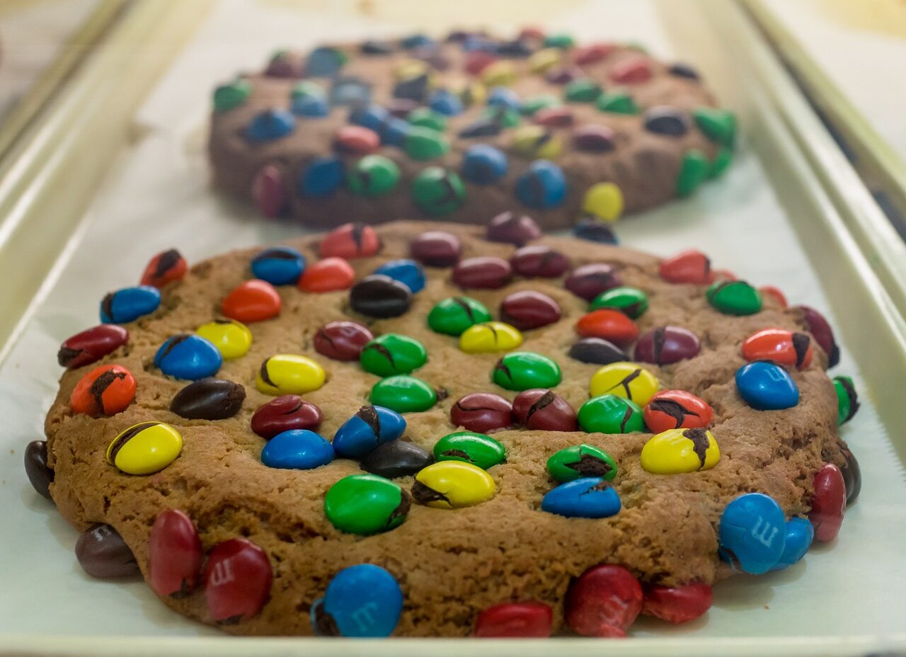 M&M Cookies for Christmas